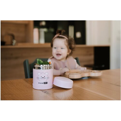 Freeon termo posoda 350ml muca pink 380722 Slike