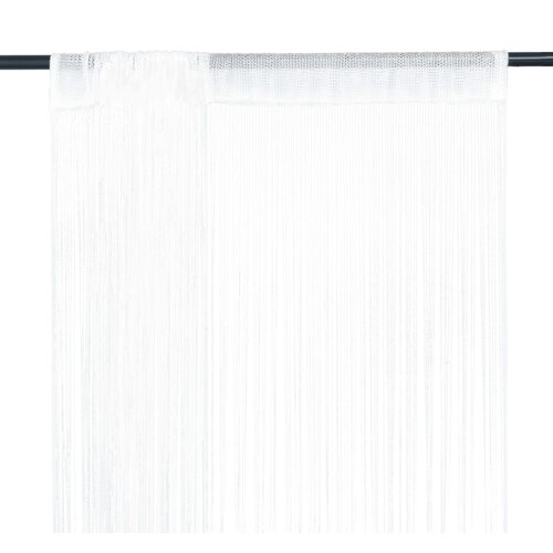 vidaXL Zavese iz nitk 2 kosa 140x250 cm bele barve Cene