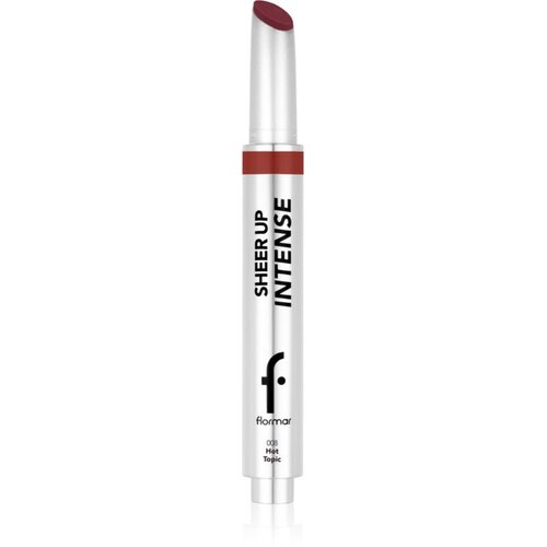 Flormar Sheer Up Intense Lipstick hidratantni ruž za usne s bisernim sjajem nijansa 008 Hot Topic 19 g Slike