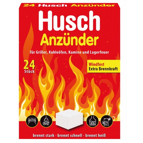 HUSCH Kocke za prižiganje žara in trdih goriv Husch (24 kos) Slike