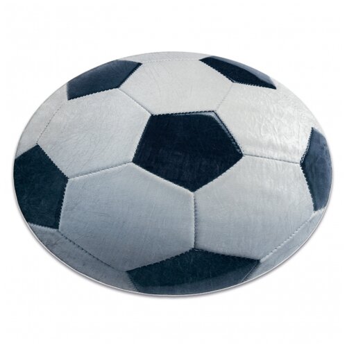 RugsX BAMBINO 38540 krog za pranje preproge Nogometna žoga za otroke proti zdrsu - črn / belo cercle 120 cm, (5000175355) Cene