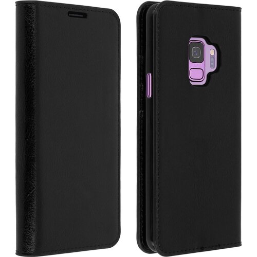 AVIZAR etui za samsung galaxy S9 folio iz pravega usnja, držalo za kartice, stojalo za video, črno, (20526555) Cene