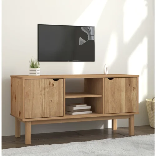 The Living Store TV omarica OTTA 113,5x43x57 cm trdna borovina - TV Omarica, (21375455)