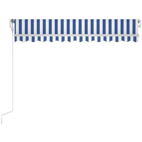 Tenda na automatsko uvlačenje 300 x 250 cm plavo-bijela Slike