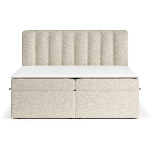 Maison de R&amp;ecirc;ve Bež boxspring postelja s prostorom za shranjevanje 140x200 cm Novento &amp;ndash; Slike