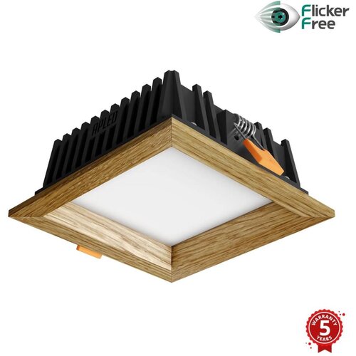  APLED - LED ugradna svetiljka SQUARE WOODLINE LED/6W/230V 4000K 12x12 cm masivni hrast Cene