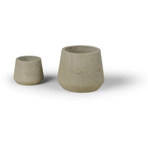 Bonami Selection Komplet dveh cvetličnih lončkov Concrete