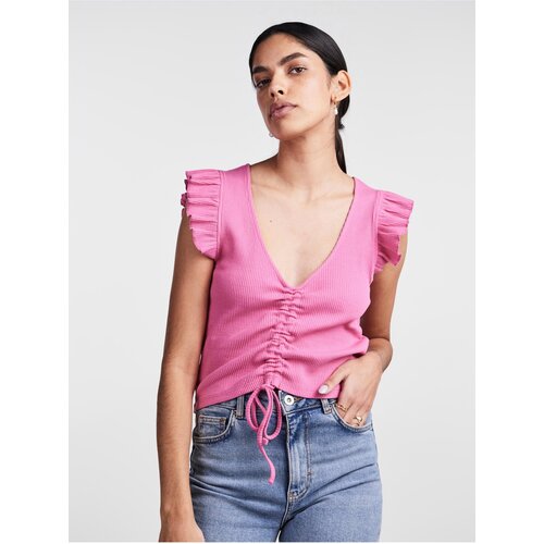 Pieces Pink Women's Crop Top Tegan - Women Slike