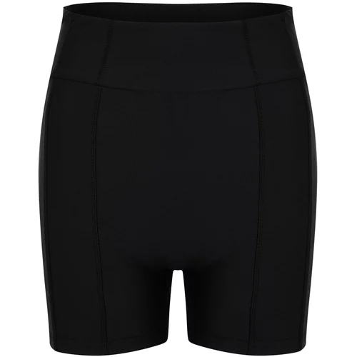Trendyol Black Recovery Stitching Detailed Knitted Sports Shorts Leggings