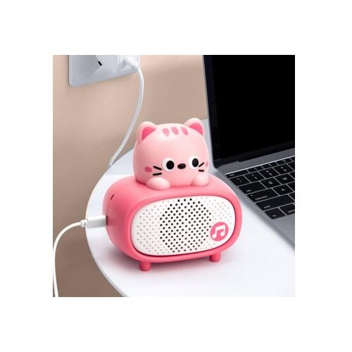 Ms Mobile 11252 Maca Dečiji Bluetooth zvučnik sa karaoke mikrofonom roze Slike