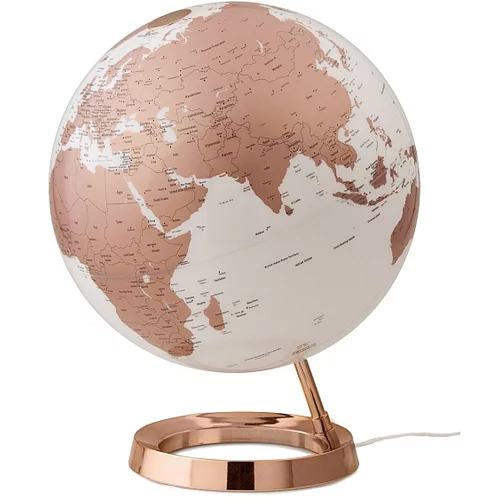 Tecnodidattica Globus Metal Copper, 30 cm, z lučko, angleški