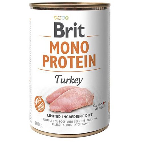  Varčno pakiranje Brit Mono Protein 12 x 400 g - Puran Cijene