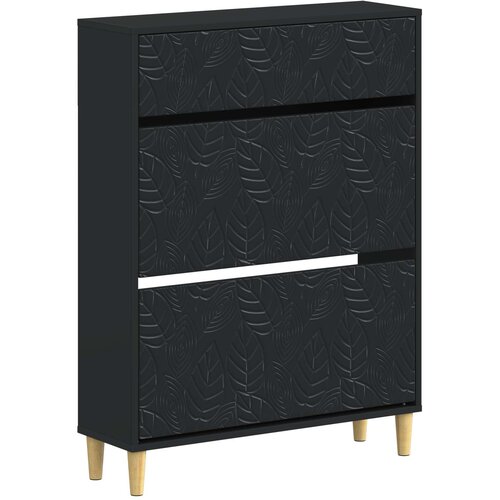  Ormar za cipele DELFT 78 x 24 x 103 cm Konstruirano drvo Crna Cene