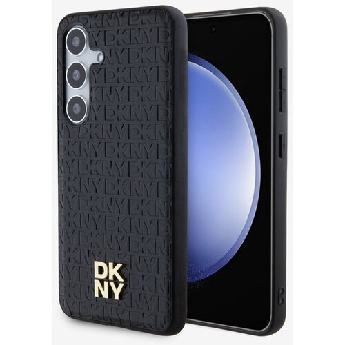 Dkny PU Leather Repeat Pattern Stack Logo Magsafe Zadn&iacute; Kryt pro Samsung Galaxy S24+ Black Ovitek za telefon Vijolična Cene