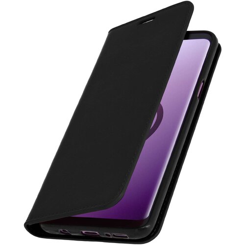 AVIZAR Folio iz pravega usnja, etui za Samsung Galaxy S9 Plus, držalo za kartice, stojalo za video, črno, (20526370) Cene