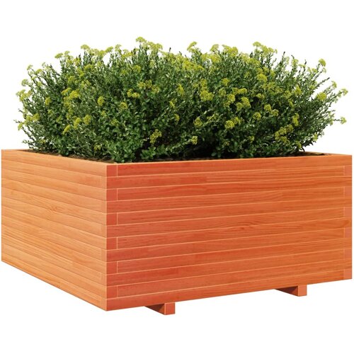  Vrtna sadilica vo&amp;scaron;tano smeđe boje 100x100x49,5 cm od borovine Slike