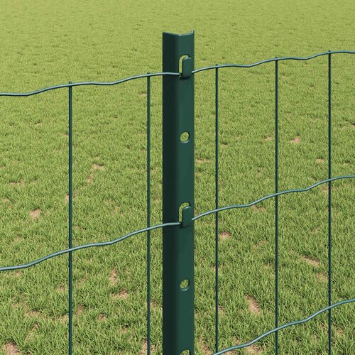 Euro ograda s postom 10 x 1,2 m Čelik premazan PVC-om Zelena Slike
