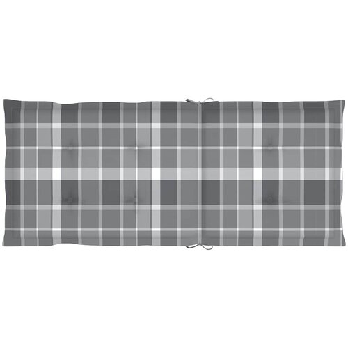  Sklopive stolice na razvlačenje, 4 kom. s jastucima, masivno drvo akacije Siva 120 x 50 x 3 cm Slike