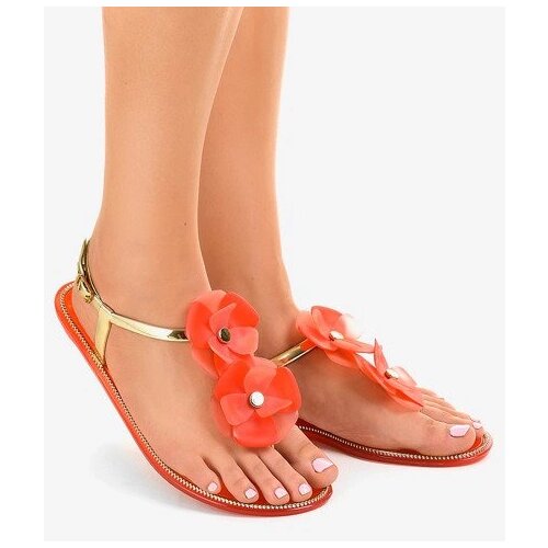 Gemre Red flip-flops with a flower KG19P Cene