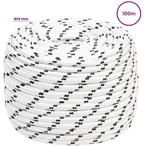  Vi&amp;scaron;enamjensko univerzalno uže 14 mm 100 m Bijela Poliester - Bijela 14 mm 100 m Slike