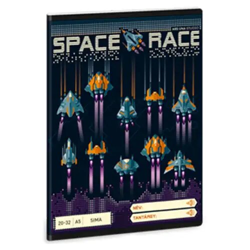 Ars Una Brezčrtni zvezek A/5 20-32 : Space Race Cene