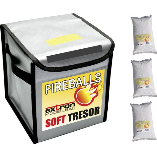 EXTRON Modellbau LiPo-Safety-Bag Soft Safe\, vključno s 3-litrskimi gasilnimi zrnci LiPo-varnostna torba 1 komplet X3363, (20636030) Cene