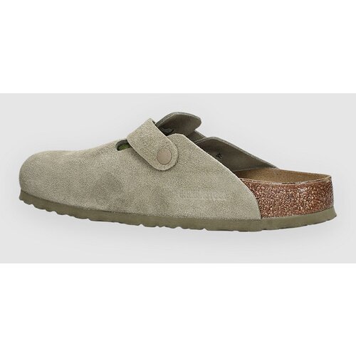 Birkenstock Boston Suede Leather Sandali faded khaki Slike