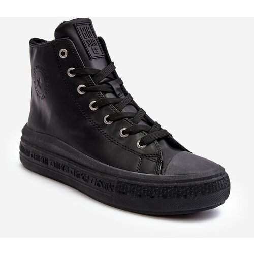 Big Star Women's insulated sneakers with zipper Black MM274023 Cene
