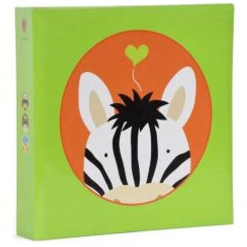 Henzo Album za slike Jungle Zebra, 24 &amp;times; 24 cm, 100 bijelih stranica, za 200 slika 10 &amp;times; 15 cm Slike