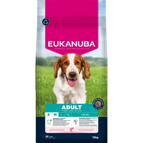 Eukanuba Premium Nutrition Adult Small & Medium Breed losos - 12 kg Cijene