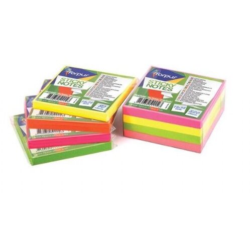 Forpus Samolepilni lističi , 75 mm x 75 mm, 80 lističev &amp;ndash; rumeni, zeleni, roza ALI oranžni Slike