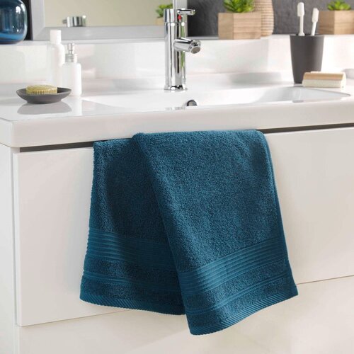Douceur d int&amp;eacute;rieur Tamno plavi pamučni ručnik od frotira 50x90 cm Tendresse &amp;ndash; Slike