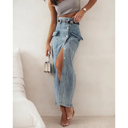 Beloved Lilo maxi jeans krilo s pasom Beloved Lilo maxi jeans krilo s pasom