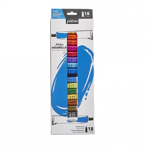 Komplet akvarelnih barv Pebeo Studio 18 x 12 ml ( akvarelnih barv) Slike