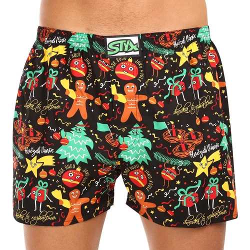 STYX Men's Boxer Shorts Art Classic Rubber Oversized Christmas Ornaments