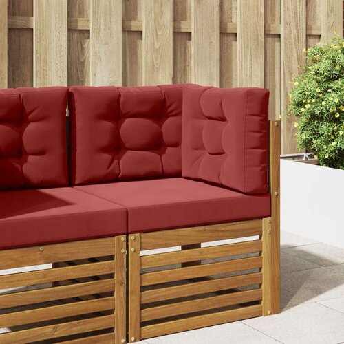  Jastuk za vanjsku sofU 3 pcs boja crnog vina Poliester - boja crnog vina 60 x 60 cm 1x sjedalo +1x naslon +1x bočna strana (3D s Cijene
