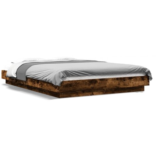 VidaXL Okvir za krevet boja hrasta 120x190 cm konstruirano drvo Slike