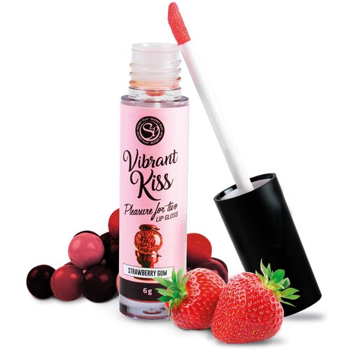 SecretPlay Stimulacijski balzam za ustnice Vibrant Kiss Strawberry Gum Cene