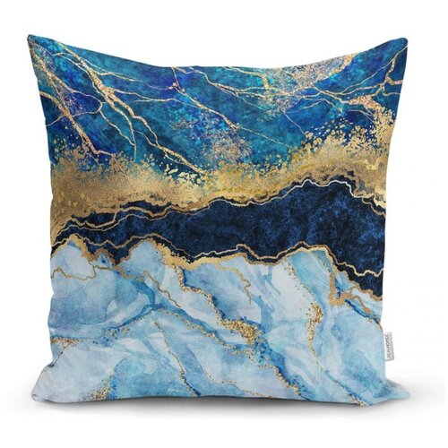 Minimalist Cushion Covers Prevleka za okrasno blazino Minimalist Cusion Covers Marble with blue, 45 x 45 cm Slike