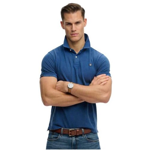 Superdry plava mu&scaron;ka polo majica Cene