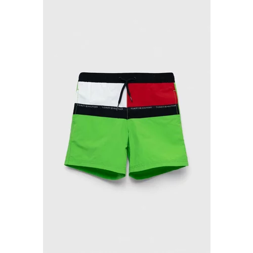 Tommy Hilfiger Dječje kratke hlače za kupanje boja: zelena