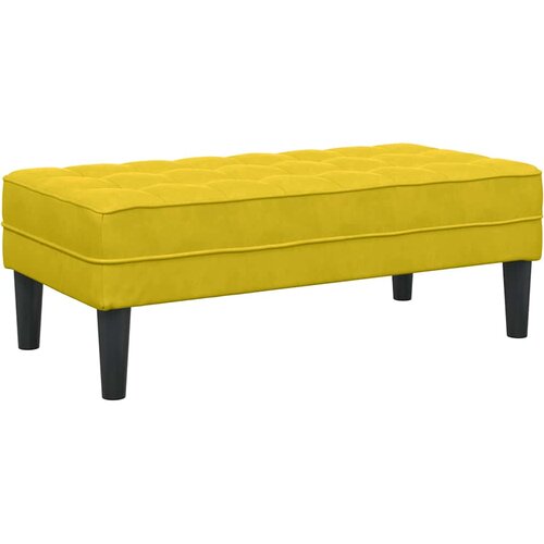  Klupa s jastukom Žuta 113 x 57 x 39 cm Bar&amp;scaron;un Slike