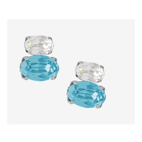 Victoria Cruz gemma aquamarine mindjuše sa swarovski kristalima ( a4513-10ht ) Slike