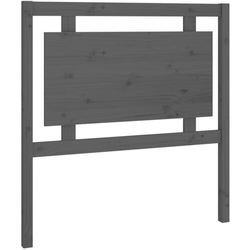 Maison Chic posteljno vzglavje - vzglavna omarica - nočna omarica sivo 95,5x4x100 cm trdna borovina, (21705229) Slike