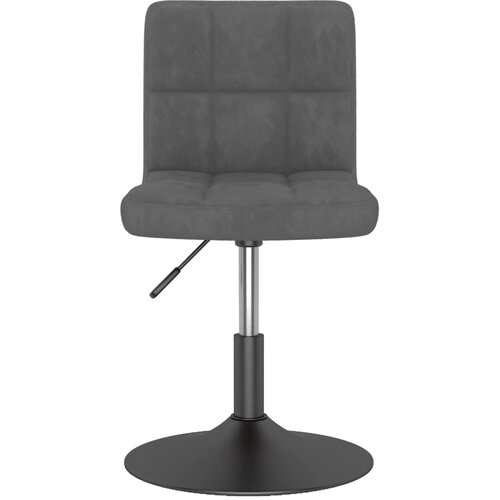 Maison Chic Vrtljiv Jedilni stoli - Vzorci stoli temno siv žamet A1770, (22031153) Slike