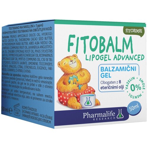 Fitobimbi ostali pripomočki za zdravje Fitobalm lipogel advanced, balzamični gel - 50 ml mint Slike