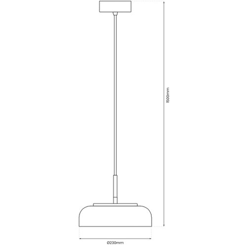  LED luster na sajli VETRO LED/6W/230V prečnik 23 cm bež/crna Slike