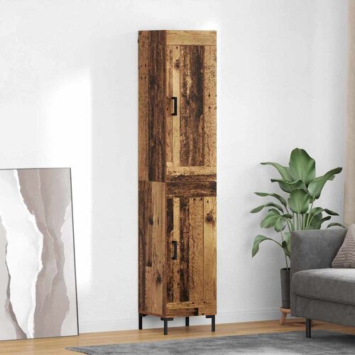 vidaXL Visok predalnik Star les 34,5 x 34 x 180 cm Konstruiran les Cene