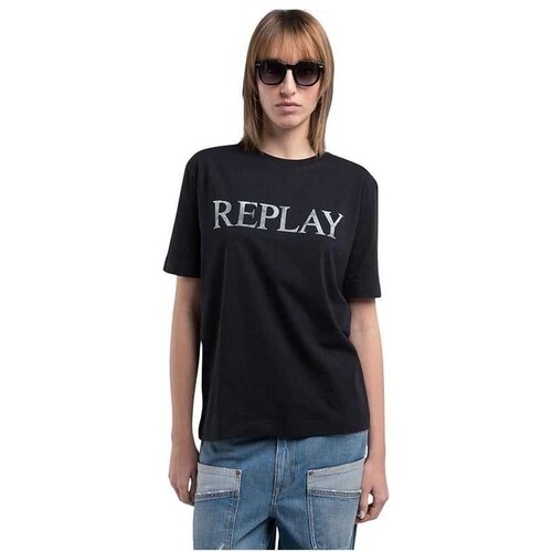 Replay logo ženska majica Cene