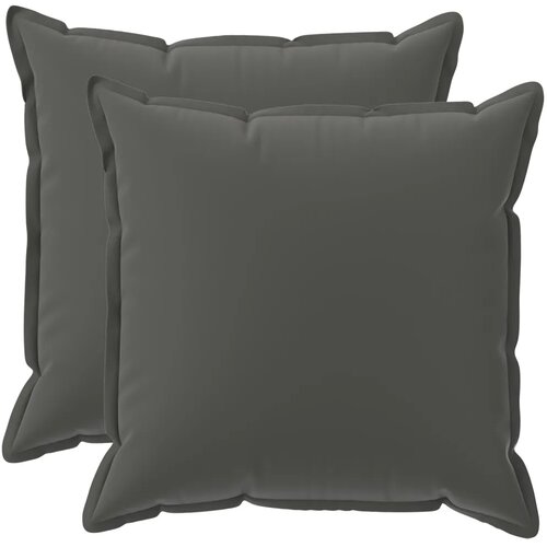  Presvlaka za jastuk 2 kom. HOUTEN Antracit 55 x 55 cm Poliester - Antracit 55 x 55 cm 2 Slike
